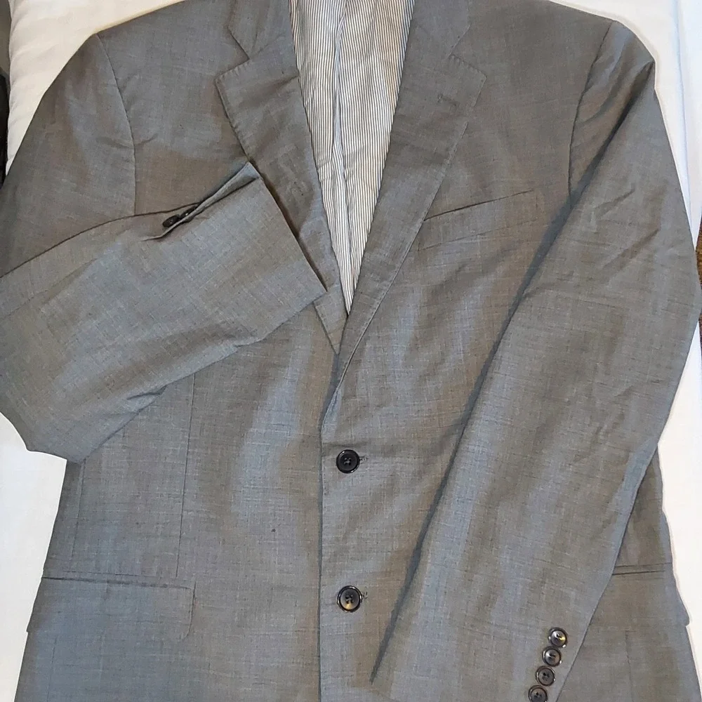 Brooks Brothers Blazer Men 41R Gray 346 Explorer WoolBlend Fitzgerald Fit Jacket